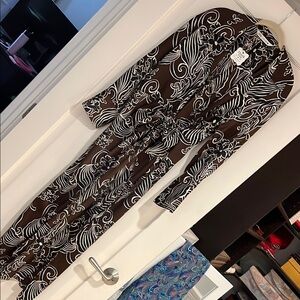 Zara Floral Brown and White Kimono